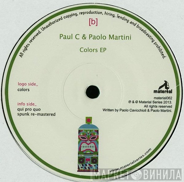 Paul C & Paolo Martini - Colors Ep