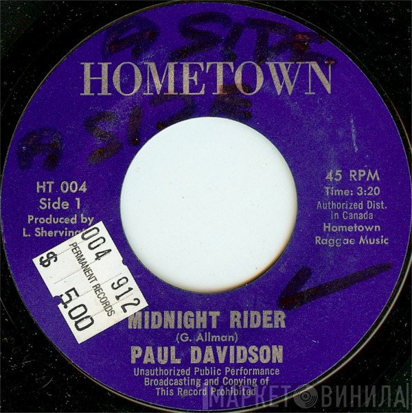 Paul Davidson  - Midnight Rider