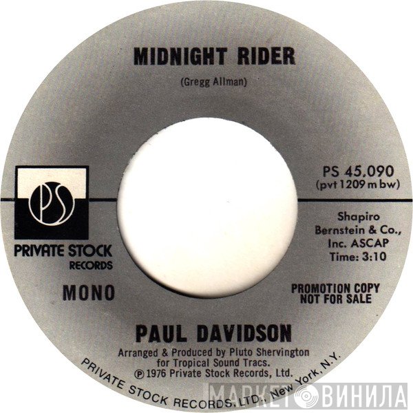 Paul Davidson  - Midnight Rider