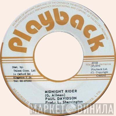 Paul Davidson  - Midnight Rider