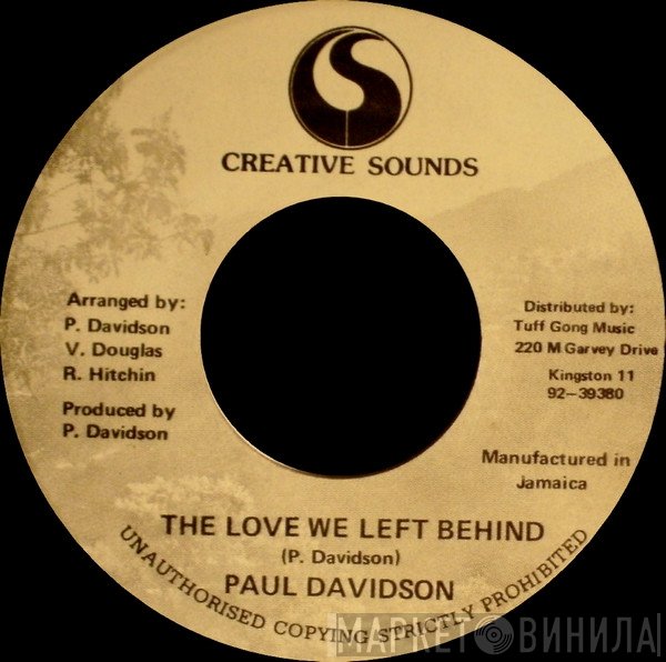 Paul Davidson - The Love We Left Behind / Someone New