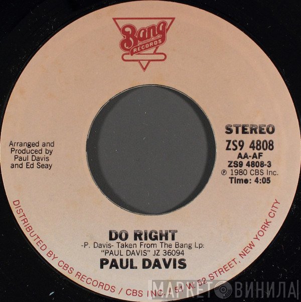 Paul Davis   - Do Right
