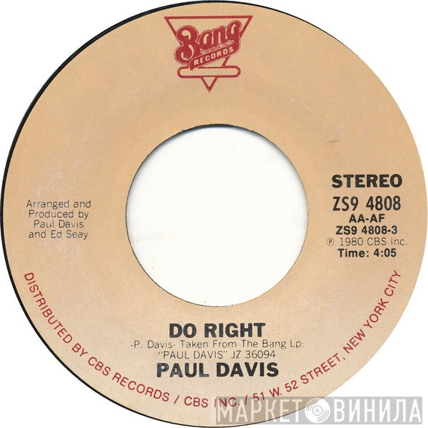 Paul Davis   - Do Right