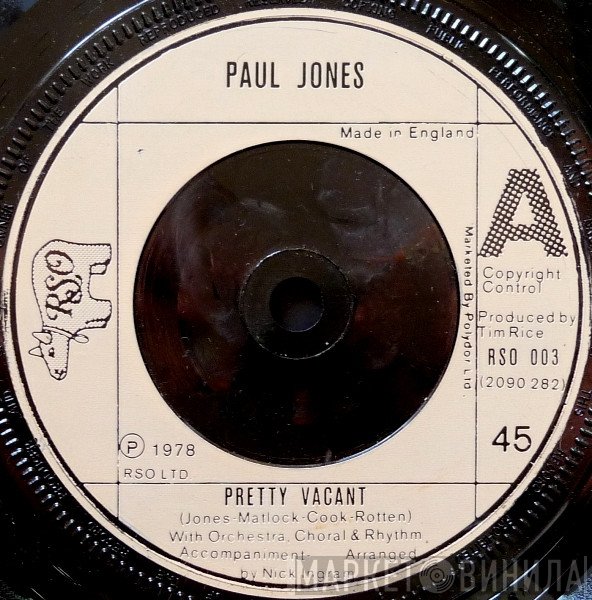 Paul Jones - Pretty Vacant / Sheena Is A Punk Rocker