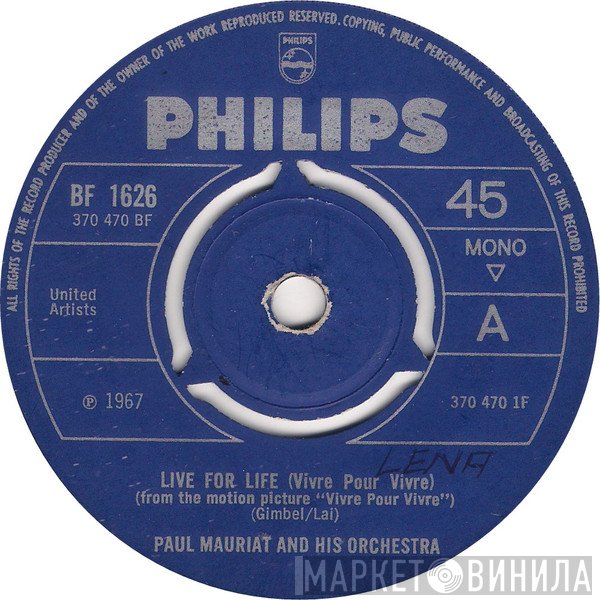 Paul Mauriat And His Orchestra - Live For Life (Vivre Pour Vivre)