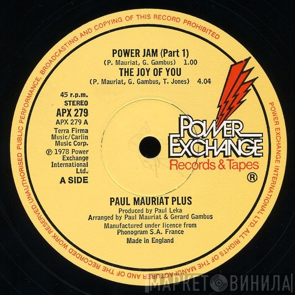 Paul Mauriat Plus - Power Jam (Part 1) / The Joy Of You