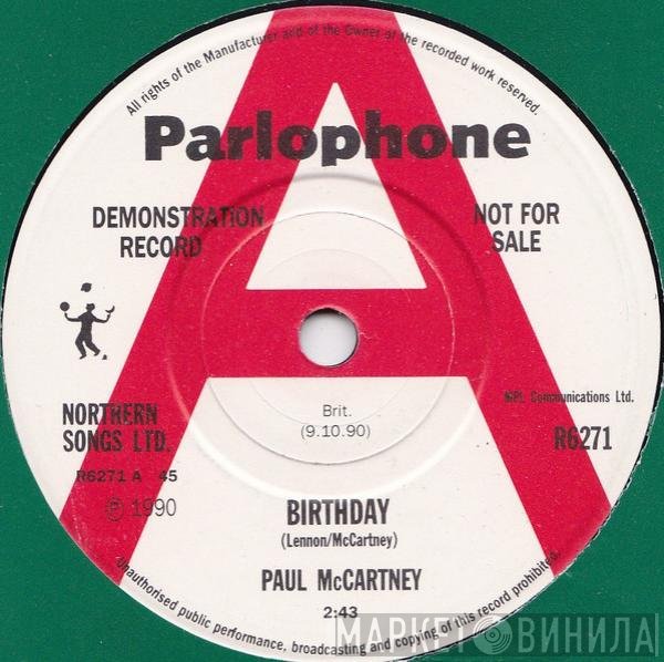 Paul McCartney - Birthday