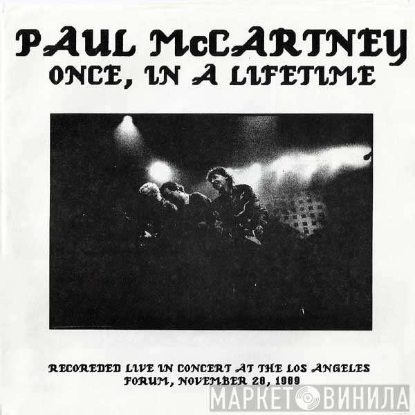 Paul McCartney  - Once, In A Lifetime