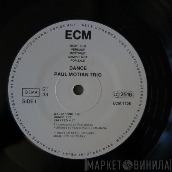 Paul Motian Trio  - Dance