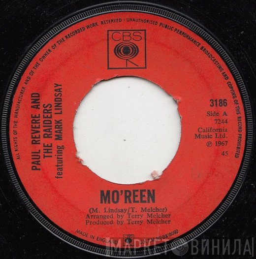 Paul Revere & The Raiders Featuring Mark Lindsay  - Mo'reen