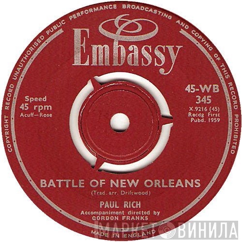 Paul Rich, Bud Ashton - Battle Of New Orleans / Peter Gunn
