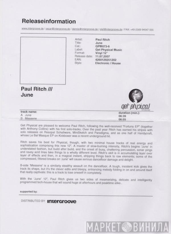 Paul Ritch  - June