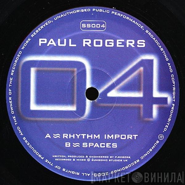 Paul Rogers  - Rhythm Import