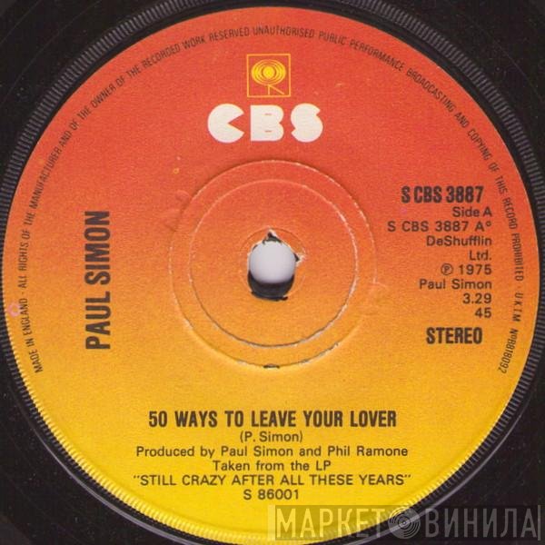 Paul Simon - 50 Ways To Leave Your Lover