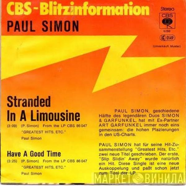 Paul Simon  - Stranded In A Limousine