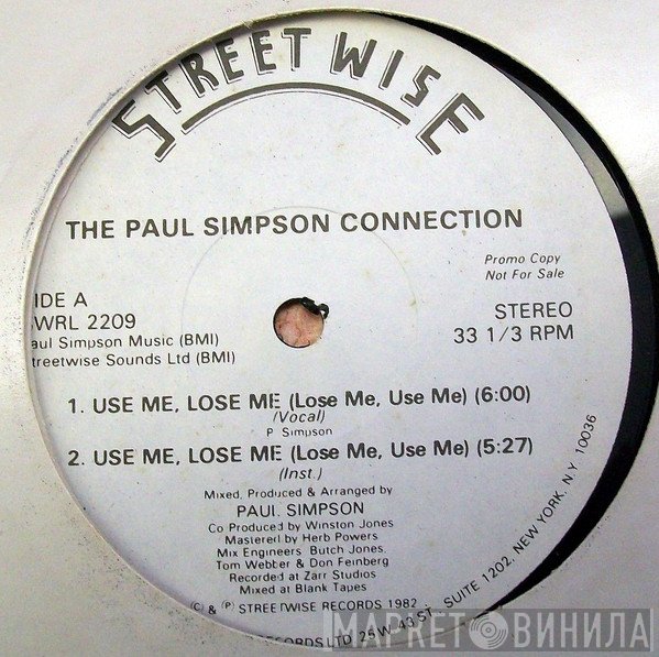 Paul Simpson Connection - Use Me Lose Me