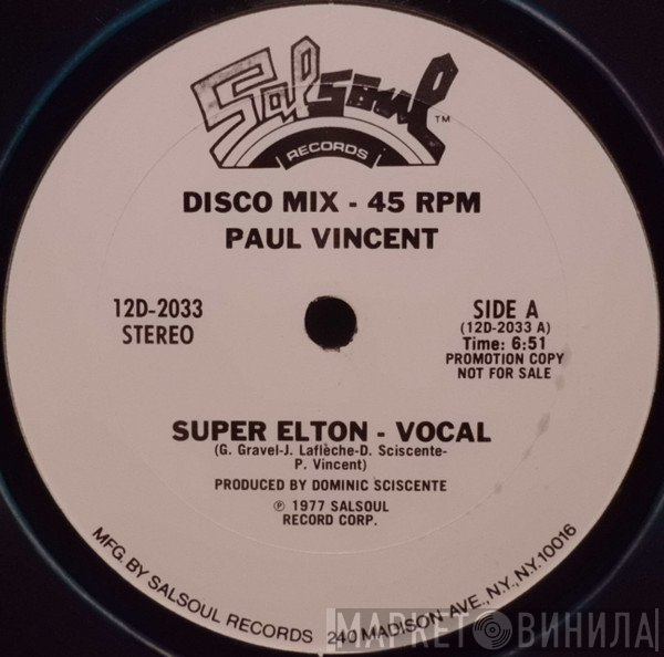 Paul Vincent  - Super Elton