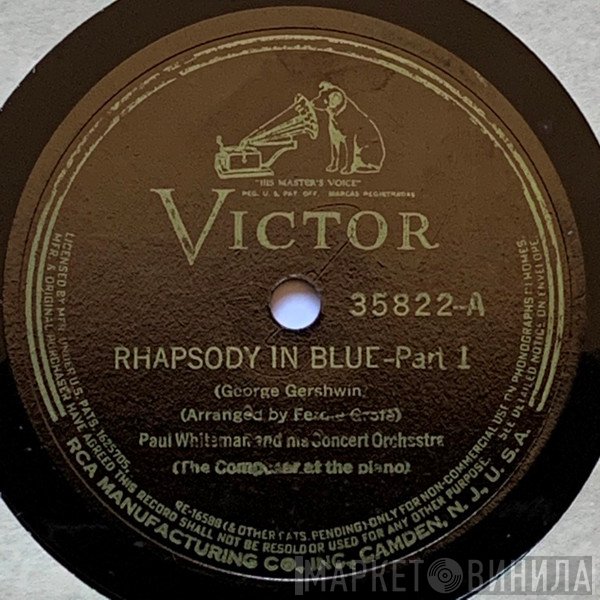 Paul Whiteman & His Concert Orchestra  - Rhapsody In Blue