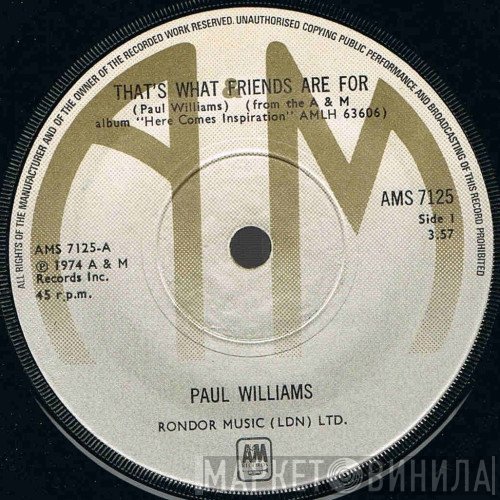 Paul Williams  - That's What Friends Are For