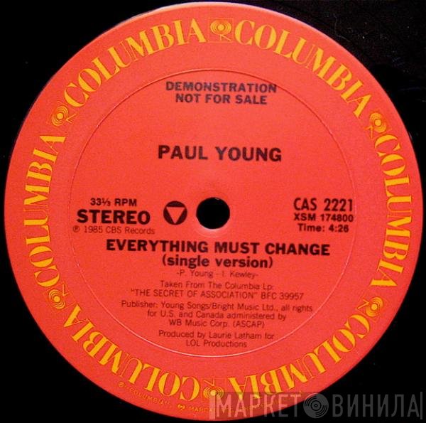 Paul Young - Everything Must Change
