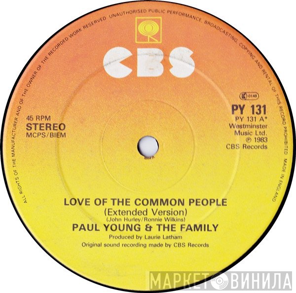 Paul Young, The Royal Family - Love Of The Common People