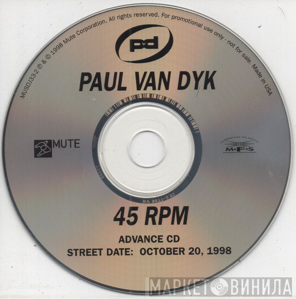 Paul van Dyk  - 45 RPM
