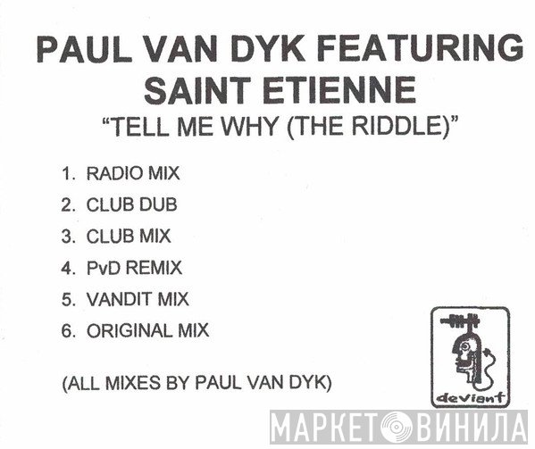 Paul van Dyk Feat. Saint Etienne  - Tell Me Why (The Riddle)