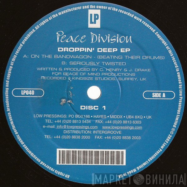 Peace Division - Droppin' Deep EP