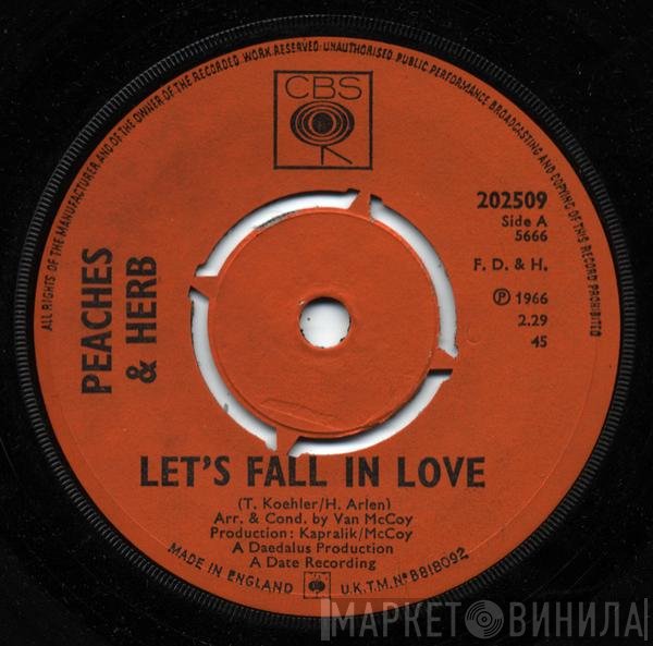 Peaches & Herb  - Let's Fall In Love / We're In This Thing Together