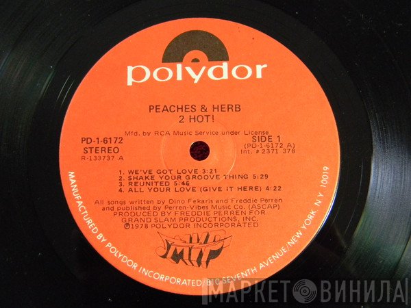 Peaches & Herb  - 2 Hot!