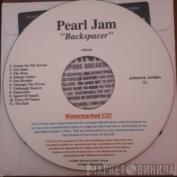 Pearl Jam  - Backspacer