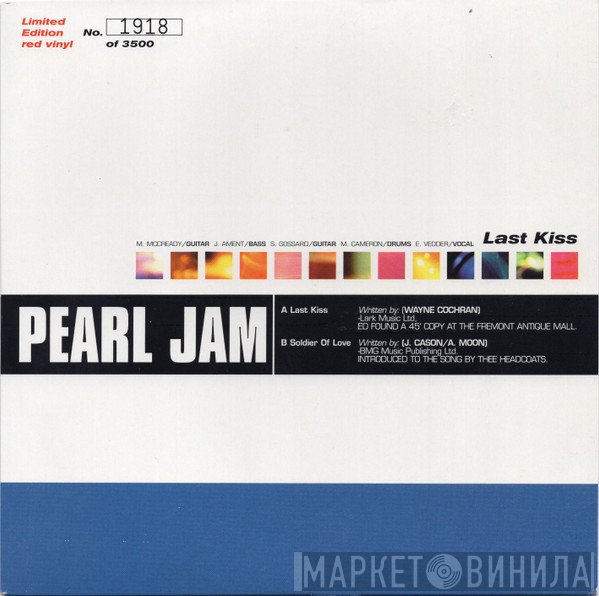 Pearl Jam - Last Kiss