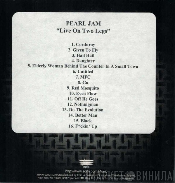 Pearl Jam  - Live On Two Legs