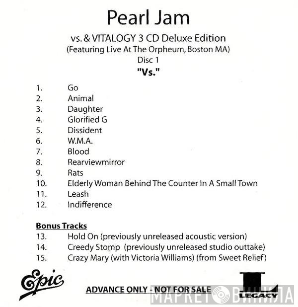 Pearl Jam  - Vs