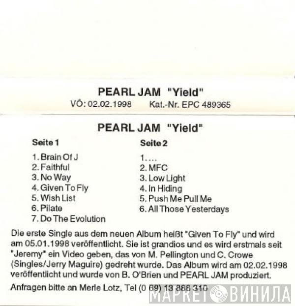 Pearl Jam  - Yield
