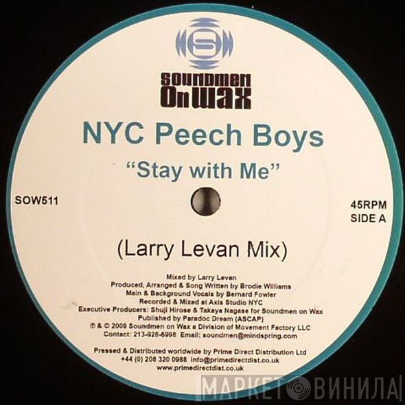 Peech Boys, Man Friday - Stay With Me  / It's In The Rhythm (Larry Levan Mixes)