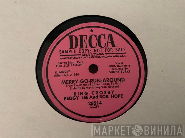 Peggy Lee, Bing Crosby, Bob Hope - Merry-Go-Run-Around
