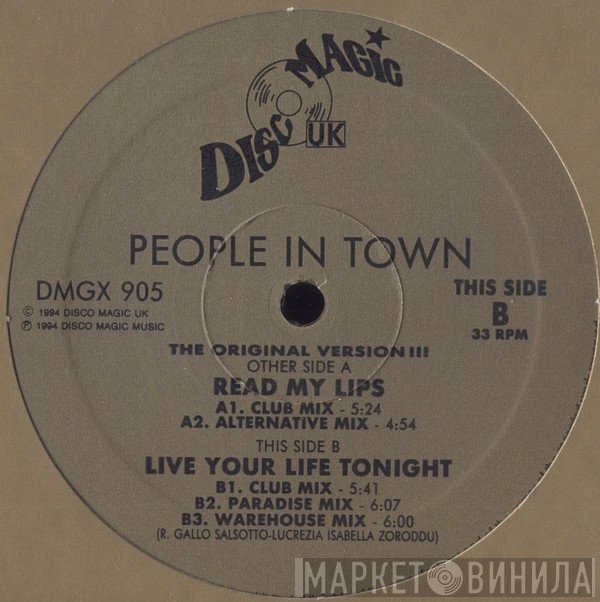 People In Town - Read My Lips
