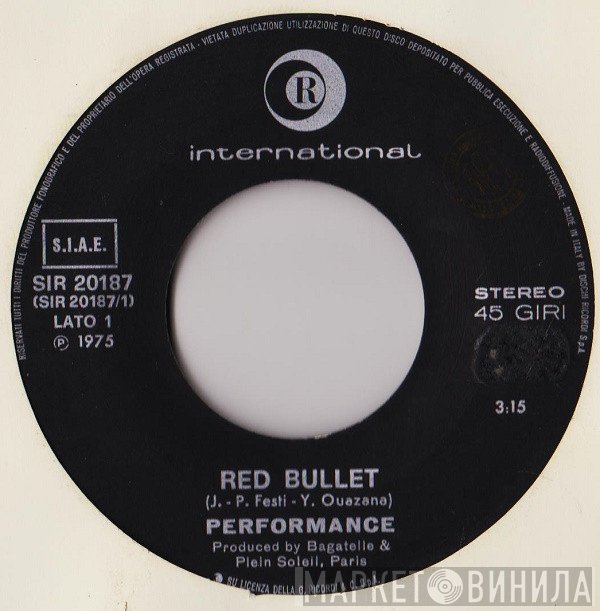 Performance   - Red Bullet
