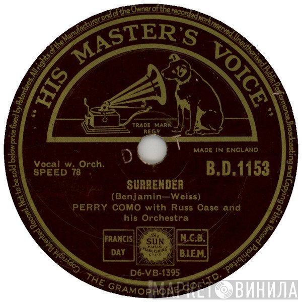 Perry Como  - Surrender / Temptation