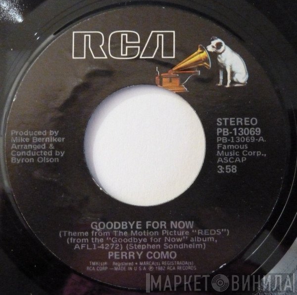Perry Como  - Goodbye For Now
