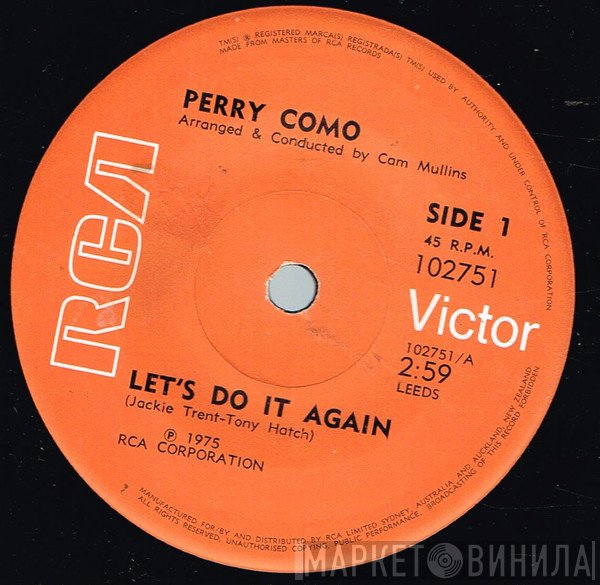 Perry Como  - Let's Do It Again