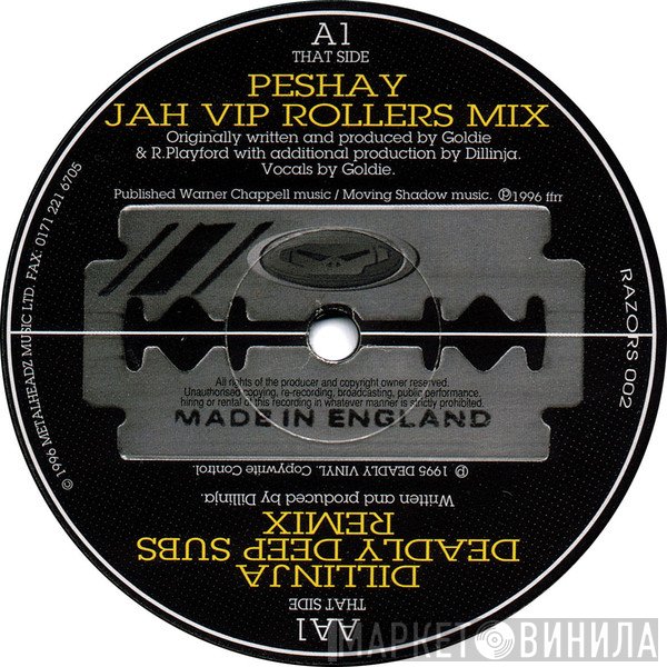 Peshay, Dillinja - Jah (VIP Rollers Mix) / Deadly Deep Subs (Remix)