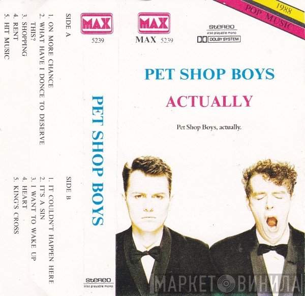 Pet Shop Boys  - Actually