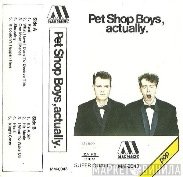 Pet Shop Boys  - Actually