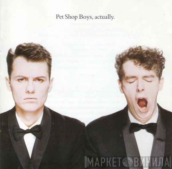 Pet Shop Boys  - Actually