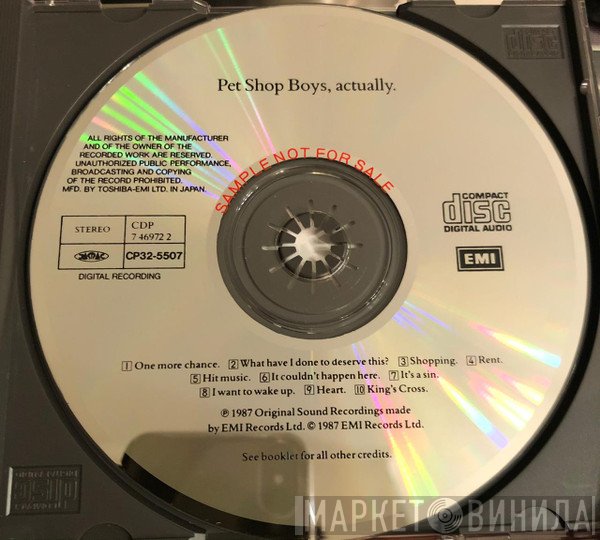 Pet Shop Boys  - Actually