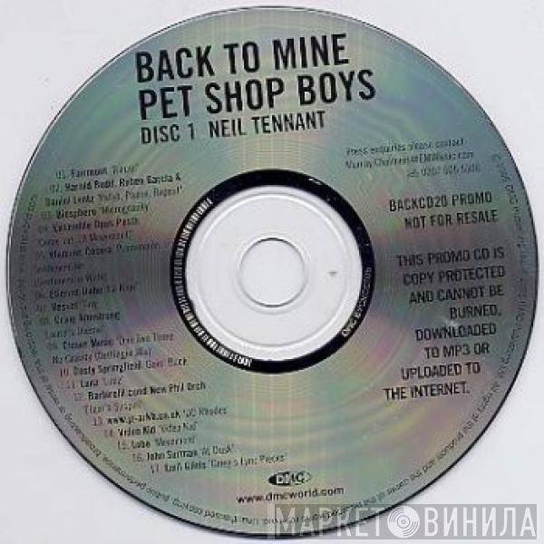 Pet Shop Boys  - Back To Mine
