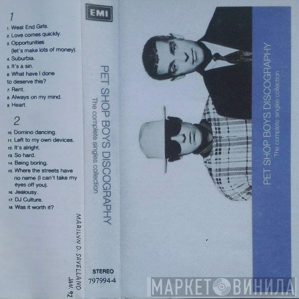 Pet Shop Boys  - Discography (The Complete Single Collection)