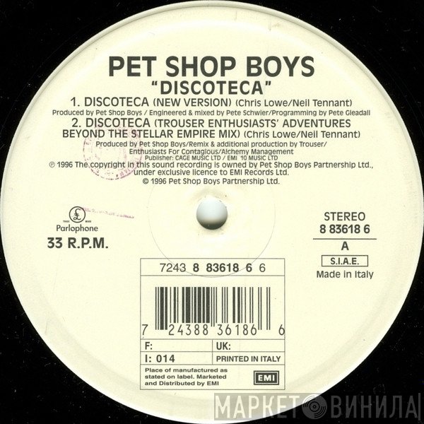 Pet Shop Boys  - Discoteca